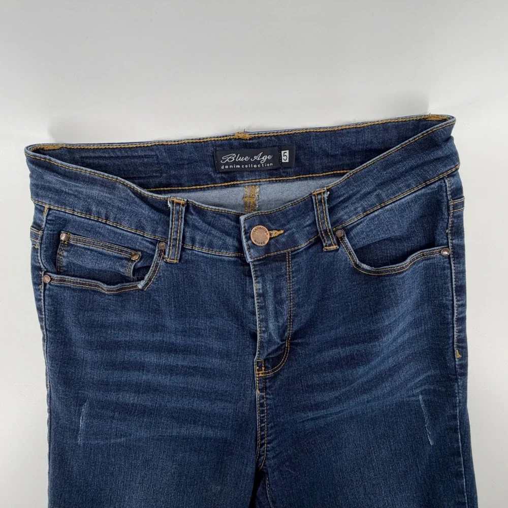 Blue‎ Age Denim Collection Jeans Women's Size 5 Dark Wash Skinny Fit NWOT